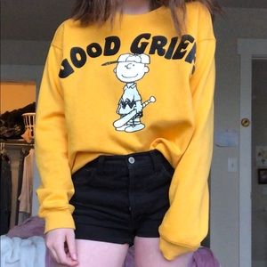“ good grief” sweater